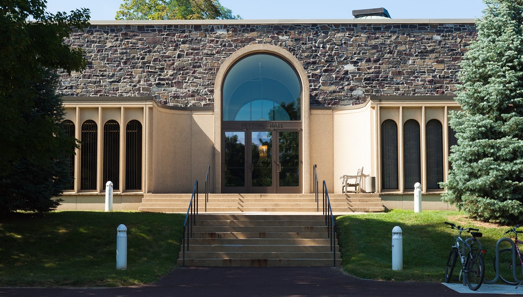 The front of Peyton Hall, the Astrophysics building at Princeton University